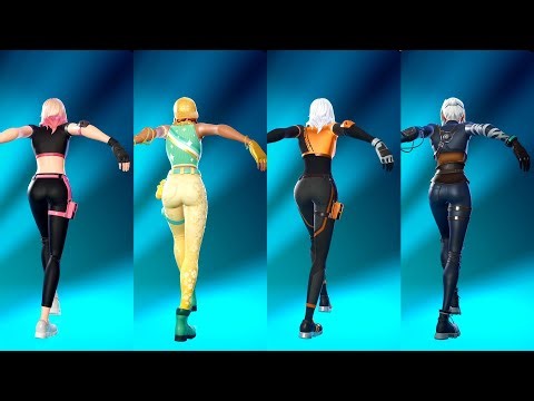 Fortnite The Largest Emote With Top Hot Sweaty Girl Skins Thicc 🍑😍😂 Who Won ?