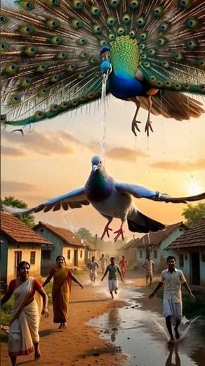 मोर और कबूतर की कहानी #मोर #pigeon #peacock #shortvideo