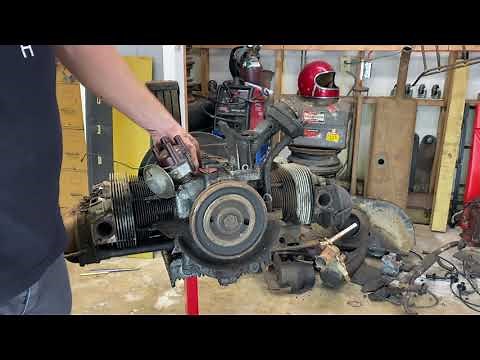 VW Type 1 ENGINE Tear Down | Karmann Ghia Restoration! air-cooled Volkswagen, CT
