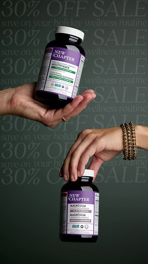 Whether you’re giving yourself the gift of wellness or taking care of everyone on your holiday shopping list, now is the time to SAVE on supplements. ⏰ Don’t let these savings slip away! | New Chapter