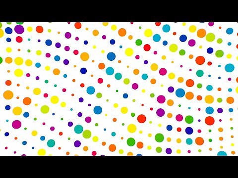 Abstract Rainbow Colored Polka Dots Dancing In Flowing Wave Pattern 4K Motion Background for Edits