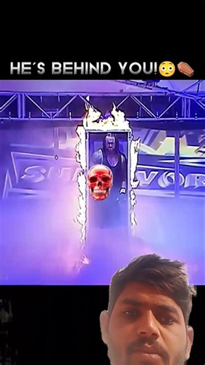 The Undertaker appears behind Randy Orton😲🚪.One of the coldest WWE moments ever!#undertaker #shorts