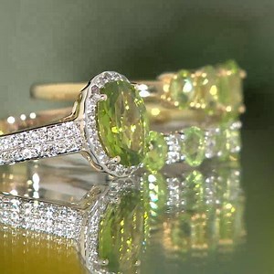 Did you know that the birthstone for August is Peridot? Revered for its calming, mood-boosting properties, this beautiful olive green peridot jewellery will be the perfect pick-me-up. Shop > https://cur.lt/2KuXArE (Peridot halo ring, 342844 - coming soon) | QVC