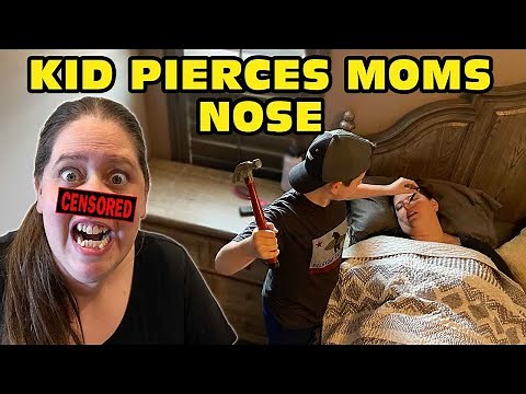 Kid Temper Tantrum Pierce Mom's Nose With Dad's Tools While She's Taking A Nap! [Original]