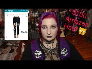 $100 Gothic clothing Amazon Haul challenge goth on a budget Take 2💜🦇💜