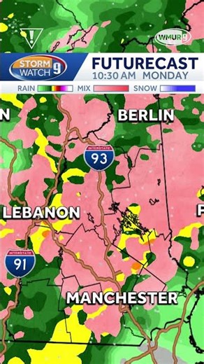 Hour-by-hour timeline for ice, sleet, freezing rain in New Hampshire