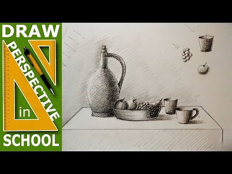 How to draw: Still life - Elliptical shape, Circles in perspective