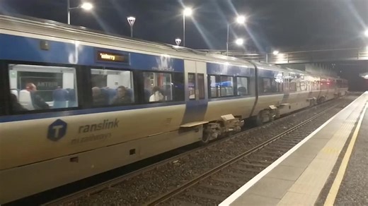 DMU 4017 (Ruthie ❤️) departs Antrim with the EX 07:10 Grand Central service bound for Derry. I hope you've enjoyed watching the video. Remember, if you enjoy this type of content, don't forget to leave a like, repost and follow me for more trainspotting action on the NIR network. Thanks for watching! footage recorded: Tuesday 13th January 2026 #trains ##trainspotting #Antrim #matthewmcgrottytrainspotter @TranslinkNI @Chris The Trainspotter Central