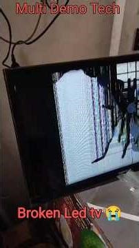 led tv broken display replacement #multidemotech #broken #sortvideo #viralvideo #brokendisplay