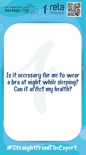 1.1K views · 12 reactions | Is it safe to wear a bra at night while...