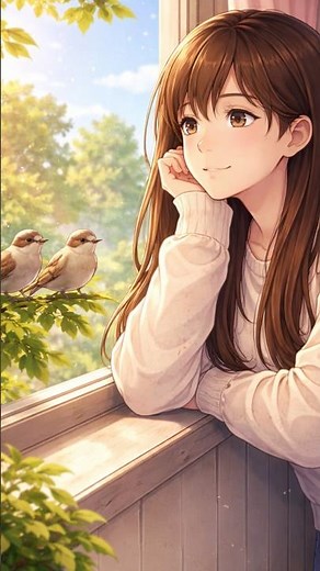 Peaceful Morning Ambience. Birds Chirping Sound Effect. New Anime. Nature Sounds