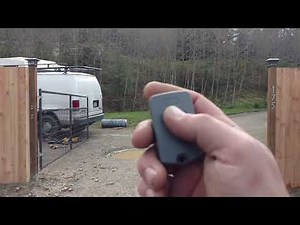 Remote gate and property line fence