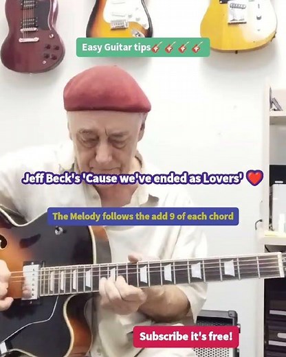Cause we've ended as Lovers recorded by Jeff Beck uses add 9 in the Melody over each chord.