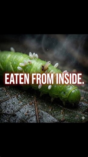 This Fly Eats Its Host From The Inside 😳#tachinidfly #parasiticnightmare #naturehorror