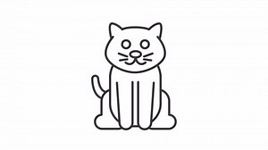 Animated Cat Icon Domestic Animal Pet Stock Footage Video (100% Royalty-free) 3476444573 | Shutterstock