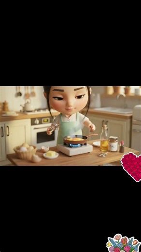 Mini Chef Perfect Omelette 🍳 Tiny cooking Magic