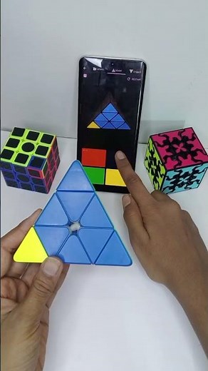 pyramix puzzle Solve Using By Ai 🤖 #rubikscube​ #shorts​ #viral​ #usa​ #usashorts​