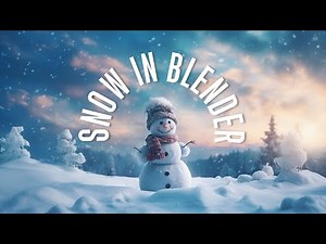 How to create snow in blender || blender 4.0 tutorial