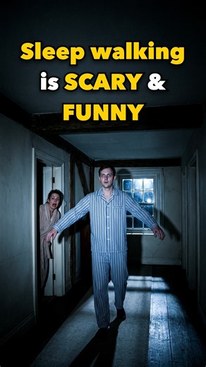Why you should never wake a sleepwalker 😳 #funny #scary #trending #shorts