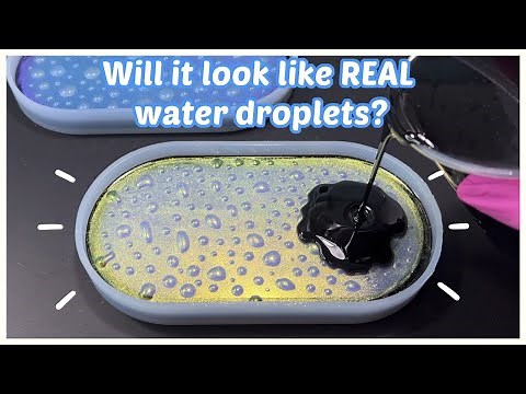 Let's Try the RAINDROP EFFECT in Resin 💦 | Easy Water Drop Technique with UV Resin and Epoxy Resin
