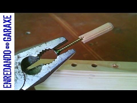 How to remove a broken dowel