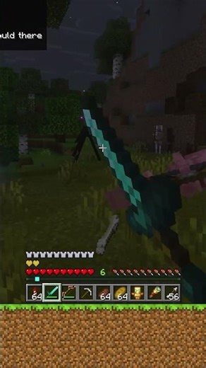 ENDERMAN & SKELETON AMBUSH! ⚔️🔥 Can we survive? #shorts