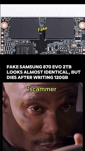 Fake Samsung 870 EVO SSD