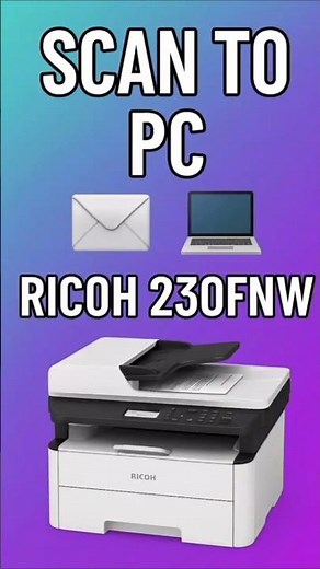 Ricoh SP 230FNw How to Scan from to Computer 🖨️➡️🖥️ #Shorts