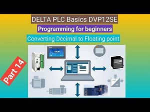 DECIMAL TO FLOATING POINT USING DELTA PLC || PART 14 || DVP12SE11T / R || BASIC PLC PROGRAMMING.