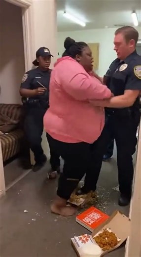 Woman BRAWLS with COPS during EVICTION