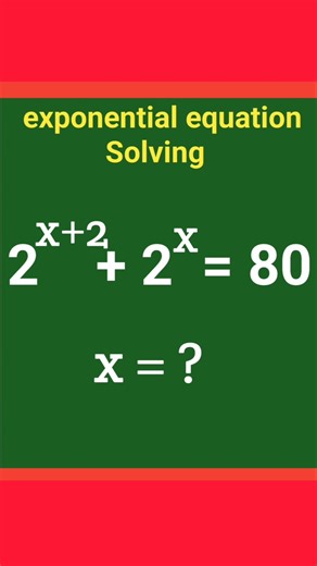 A nice exponential problem #matholympiad #mathstricks