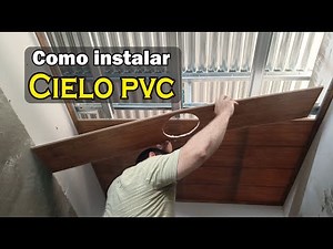 como poner cielo falso de pvc