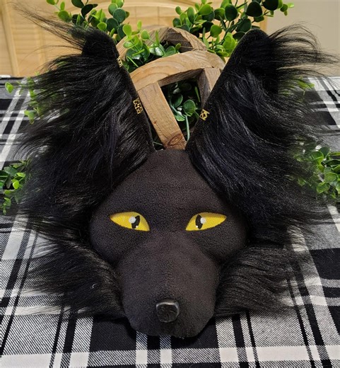 Handmade Black Wolf Therian Mask | Realistic Fursuit Cosplay Accessory | Quadrobics Gear | Customizable Animal Mask Gift - Etsy