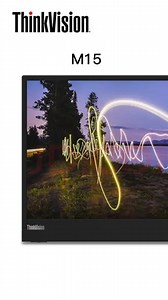 开箱视频—联想ThinkVision M15 便携显示器