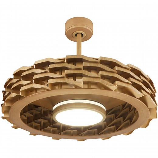 LUMIO Bladeless Ceiling Fan, 6 Speeds with Dimmable LED Light