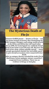 The Mysterious Death of Flo-Jo #FloJo #FlorenceGriffithJoyner #OlympicLegend #usa #ViralShorts