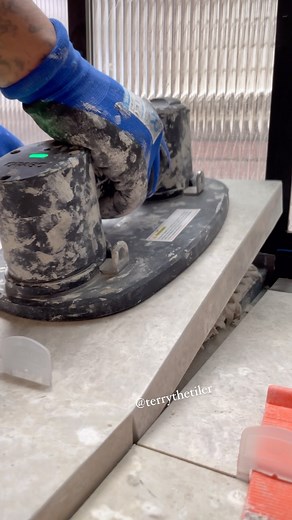 Triple T Professional Tiling on Instagram: "Limestone floor going down  #tile #tiler #bathroom #limestone #stone #floor"