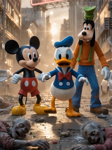 Zombies VS Mickey Mouse Characters #foryou #fyp #tiktok #foryoupage #trending