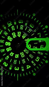 watch clock timer in vertical