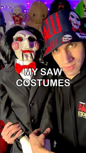 All of my SAW Costumes 😱🌀🧩
