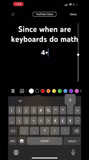 Keyboard math