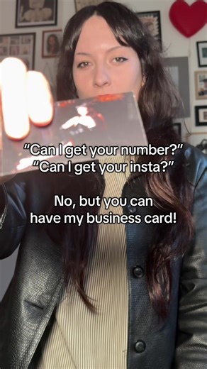 And I will always give you my business card! #missmayberlin