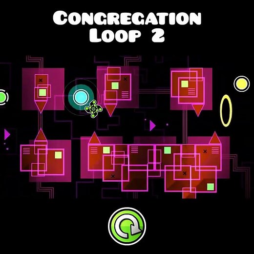 Congregation Loop 2 | Geometry Dash #shorts