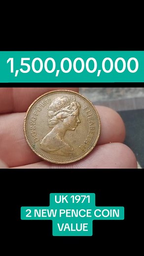 Value of the 1971 UK 2 New Pence Coin