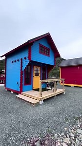 “Check out our bunkies on the Burin Peninsula in Newfoundland. This area is known as Smugglers Cove. Our bunkhouses pay homage to this region’s rich history and provide an opportunity to have fun or unwind, and connect with nature. They have an Ikea Friheten couch that converts into a queen bed on the main floor, an electric fireplace, a small table with a chair and two deck chairs on your private deck. The loft bedroom has a queen bed and window for enjoying the view and the cool sea air on war