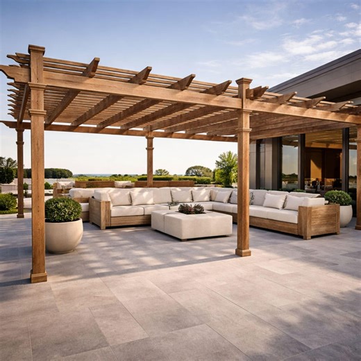 DIY 12x24 Flat Top Pergola, Timber Frame Pavilion Plans, DIY Outdoor Wood Build - Etsy