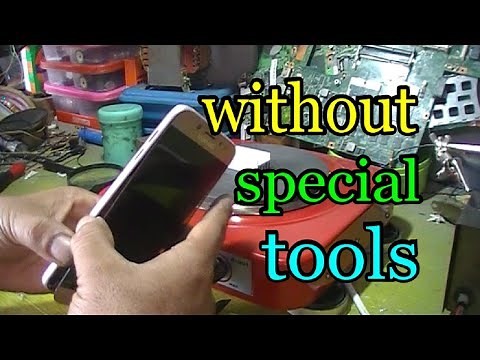 Separating phone LCD Touch screen without special tools