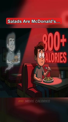 🤯 Your 'healthy' salad has MORE calories than a Big Mac and restaurants are LAUGHING at you! This will make you furious 😡💀 #SaladScam #RestaurantLies #ExplainedLikeYoureFive