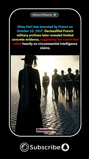 Mata Hari Executed Controversy 1917 #war