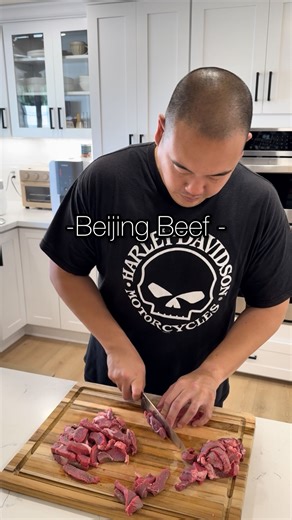 I found some sirloin steaks on sale so I decided to make some Beijing Beef. This recipe usually uses flank steak but sirloin steaks works too. I’ve had this on my list of recipes to make for a while but we always had chicken in the freezer so I’ve been making quite a bit of chicken recipes. It’s finally time to change it up a bit. This was really good and the whole fam really liked it. It feels like I’ve been making quite a bit of Panda Express dishes. What should I make next? Step by step instr